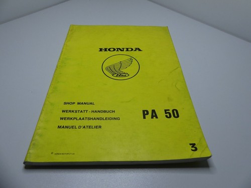 Honda werkstatthandbuch - pa,